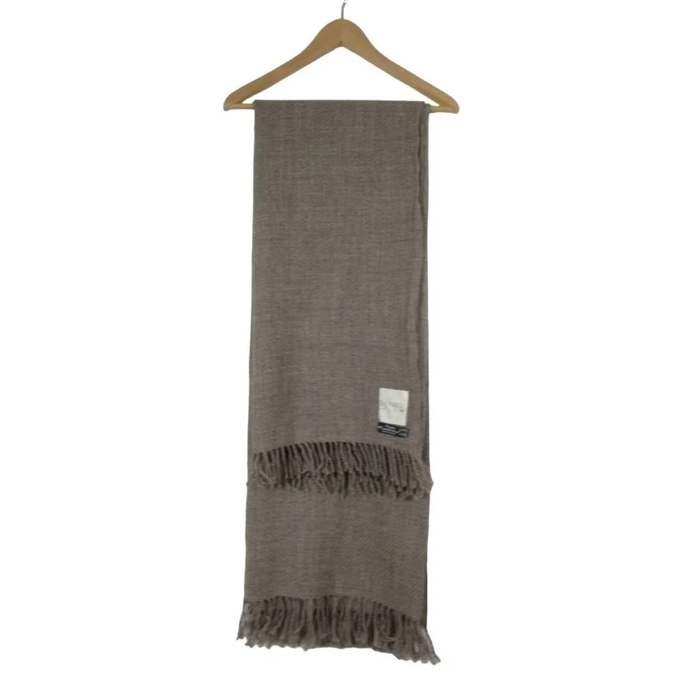The‎ Purists German luxury superfine pure lambswool woven fringed throw blanket
